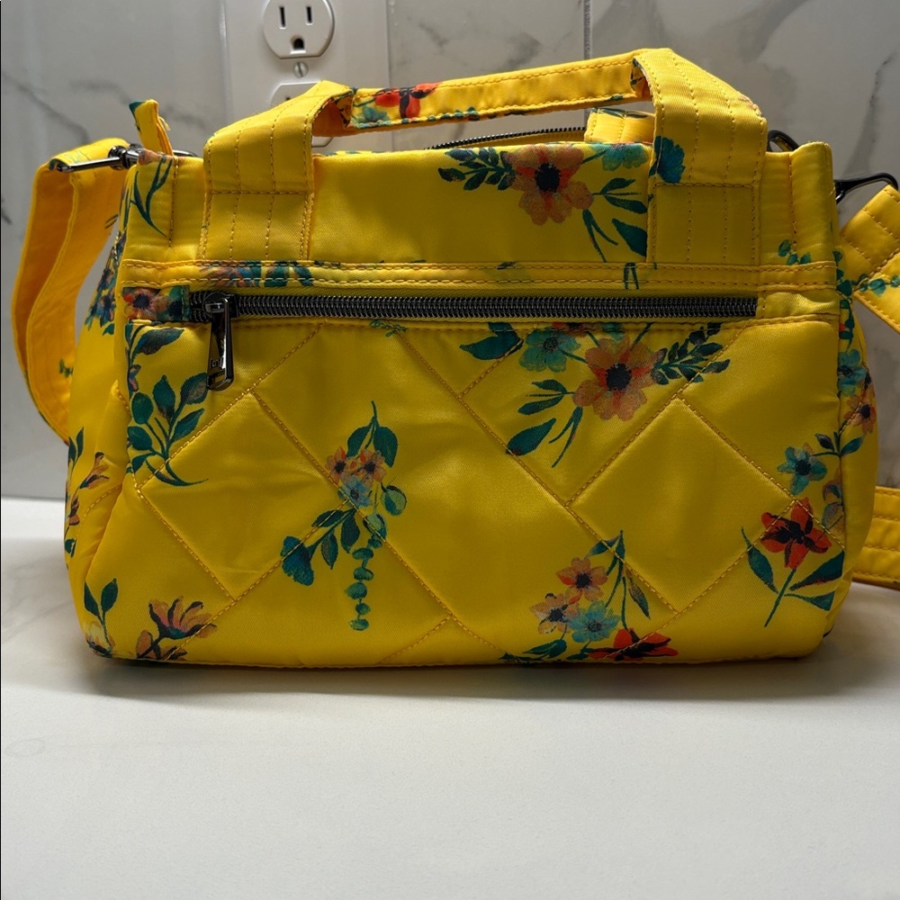 Lug Jitterbug yellow floral purse NWOT - Picture 6 of 7